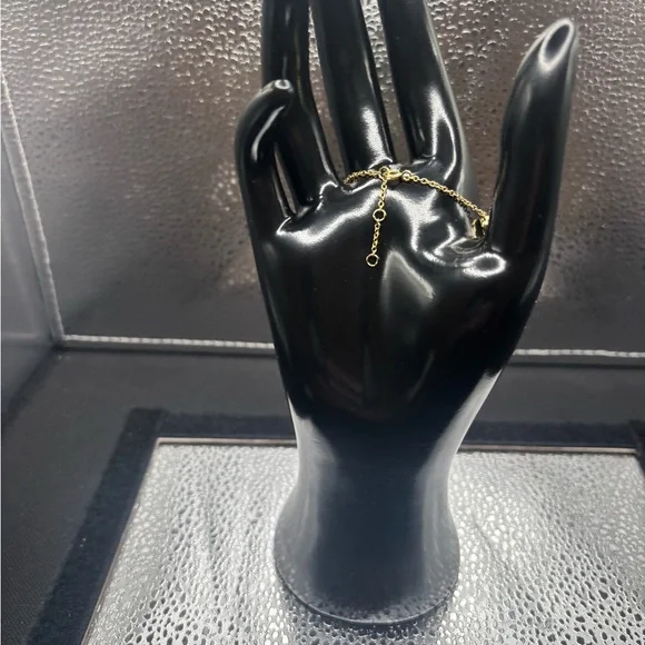 Elegant Sterling Silver Mother Of Pearl Gold and White Women's Bracelet